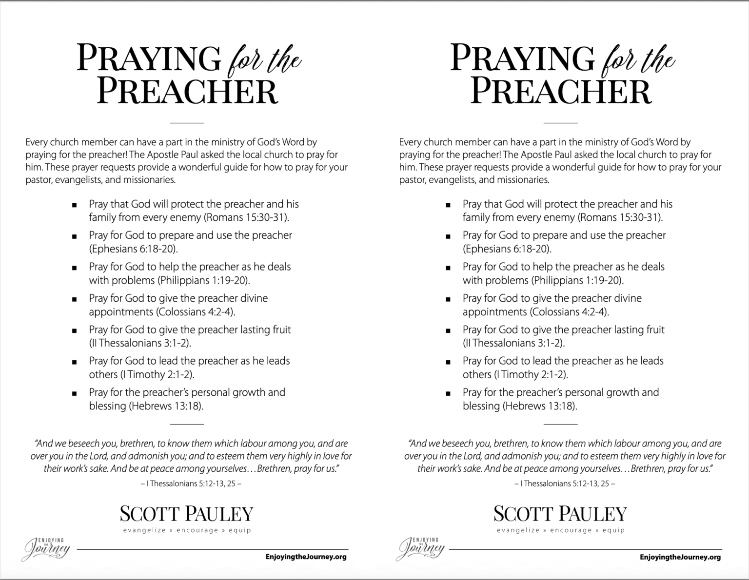 All preachers need prayer. Pray for your Pastor. How to pray for a preacher. 14 Bible prayers for your pastor.