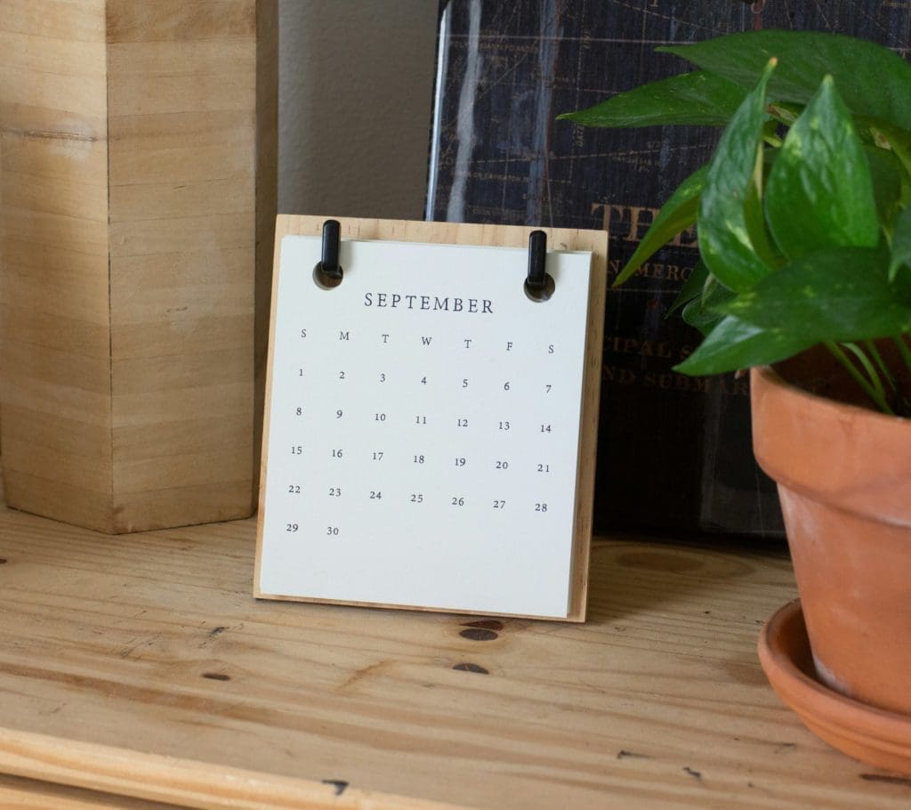 Calendar, September