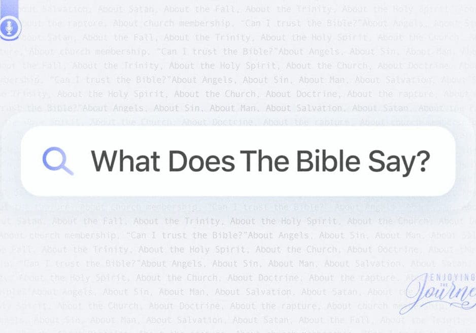 The right question is: What does the Bible say? When this is our starting point we are on the right path. Because the Bible is the Word of God.